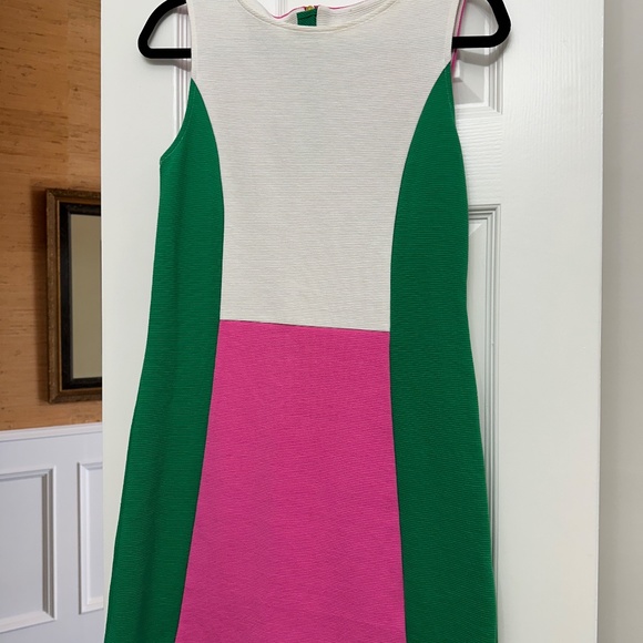 Boden Sleeveless Sheath Color Blocked dress  Sz 4R - Picture 2 of 8